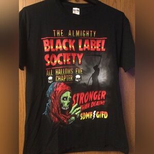 VINTAGE HEAVY METAL BAND TEE SIZE L BLACK LABEL SOCIETY ALMIGHTY